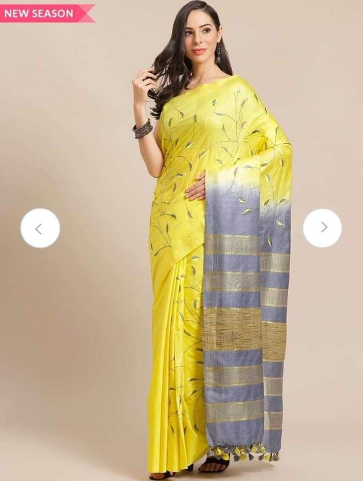 Bhagalpuri semi tusser saree