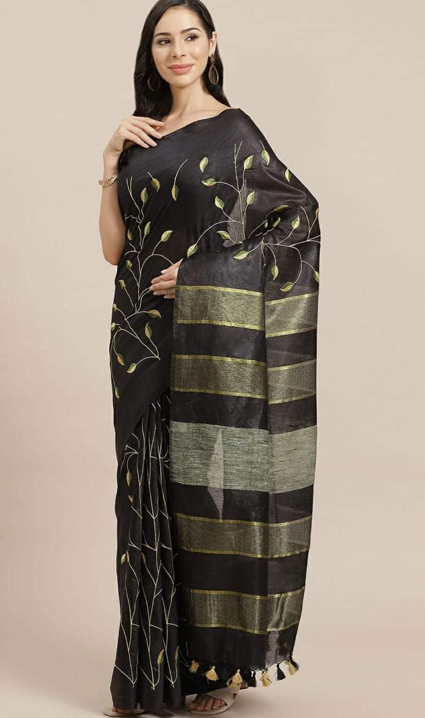 Bhagalpuri semi tusser saree